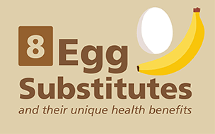 Infographic: 8 Egg Substitutes and their unique health benefits